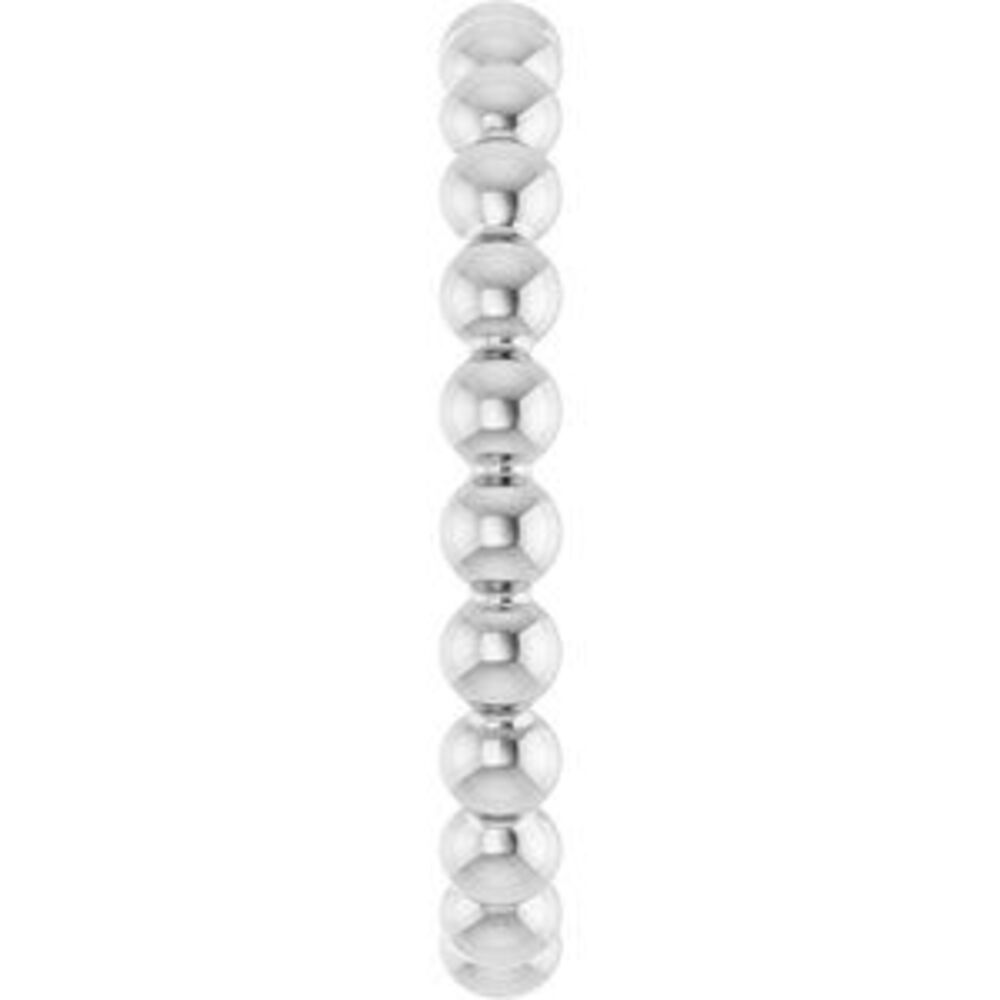Sterling Silver Beaded Stackable Ring - image 4